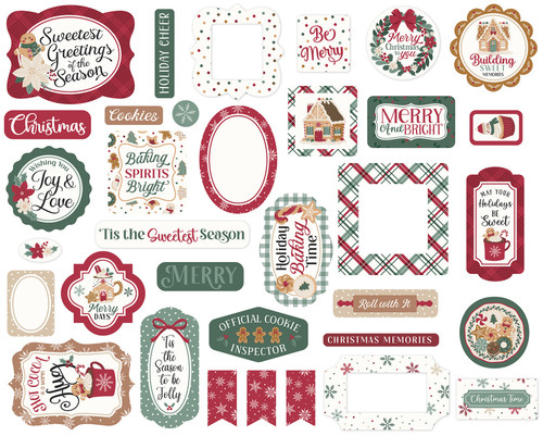 Echo Park Ephemera-Baking Christmas Cheer - 5A003VZH-1HRHD