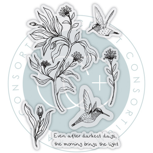 Craft Consortium Photopolymer A6 Stamp Set-Hummingbird - 5A003VG0-1HR93
