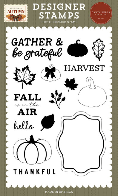 Carta Bella Stamp Set-Gather and Be Grateful - 5A003VX5-1HRCB - 810220750773