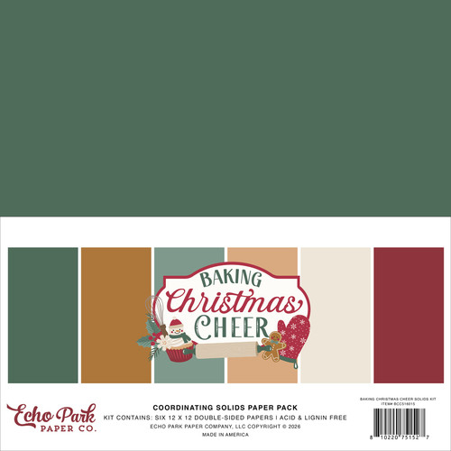 Echo Park Soldis Collection Kit 12"X12"-Baking Christmas Cheer - 5A003VZJ-1HRHN - 810220751572