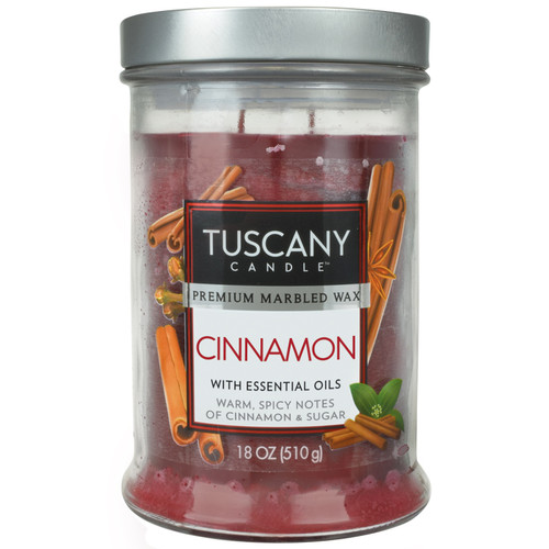 4 Pack - Tuscany Candle- Candle 2-Wick Single Pour Smooth Wax 18oz-Cinnamon - 5A003S0X-1HNVV - 644124501182