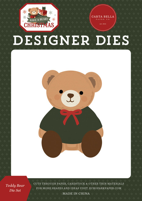 Carta Bella Die Set-Teady Bear - 5A003W1L-1HRM8 - 810220751893