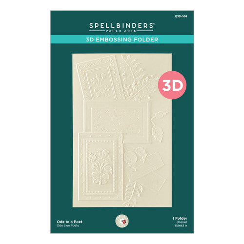 Spellbinders 3D Embossing Folder-Ode to a Poet - 5A003XFS-1HSFJ - 810205710709