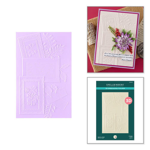 Spellbinders 3D Embossing Folder-Ode to a Poet - 5A003XFS-1HSFJ