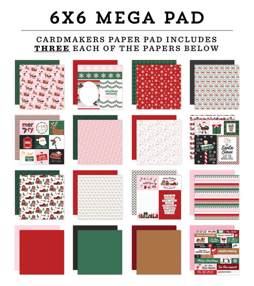 Echo Park Mega Pad 6"X6"-North Pole Christmas - 5A003VYF-1HRFQ