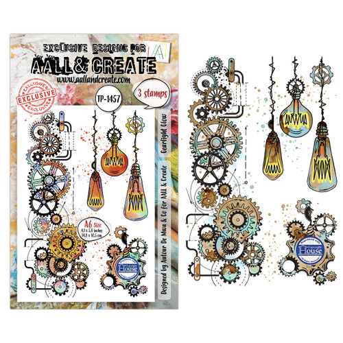 AALL And Create A6 Photopolymer Clear Stamp Set-Gearlight Glow - 5A003WFG-1HS1X - 5061097792600