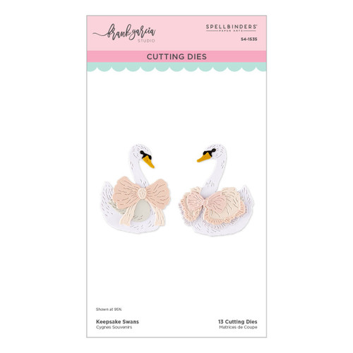 Spellbinders Etched Dies-Keepsake Swans - 5A003XGJ-1HSG7 - 810205712390