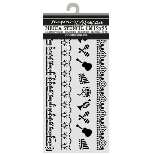 Stamperia Stencil 4.72"X9.84"-Boarders - 5A003TCL-1HQ9W - 5993110052760