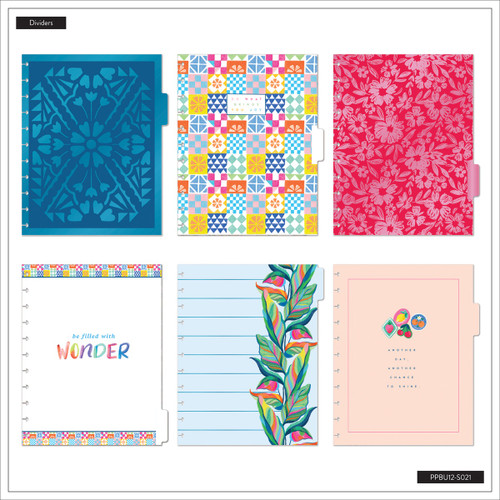 Happy Planner Deluxe Big 12 Month Disc Bound Undated Planner-Sunshine Splash - 5A003K71-1HFK0