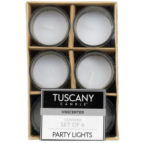 12 Pack - Tuscany Candle Unscented Candle Party-White 6pk - 5A003S0H-1HNR0 - 644124561537