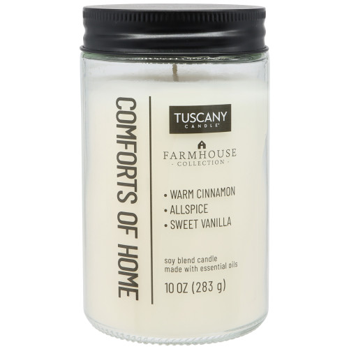 Tuscany Candle-Candle Single-Wick Farmhouse Mason Jar 10oz-Comforts of Home - 5A003S1H-1HNSK - 644124762170
