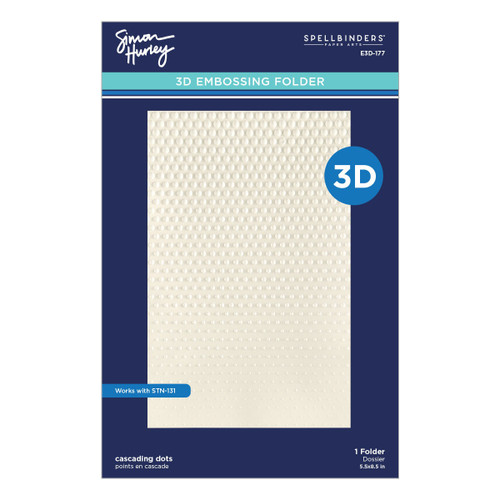 Spellbinders 3D Embossing Folder by Simon Hurley-Cascading Dots - 5A003XGC-1HSFR - 810205712970