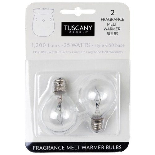 6 Pack - Tuscany Candle Fragrance Warmer Light Bulbs 6ct w/Clip Strip-Table Top Warmer 25W Bulb 2pk - 5A003S14-1HNR1 - 644124579938