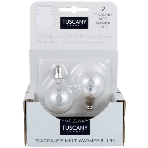 6 Pack - Tuscany Candle Fragrance Warmer Light Bulbs 6ct w/Clip Strip-Table Top Warmer 25W Bulb 2pk - 5A003S14-1HNR1