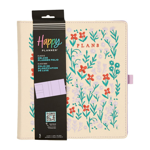 Happy Planner Classic Deluxe Planner Folio-Tiny Florals - 5A003K66-1HFJD - 673807825536