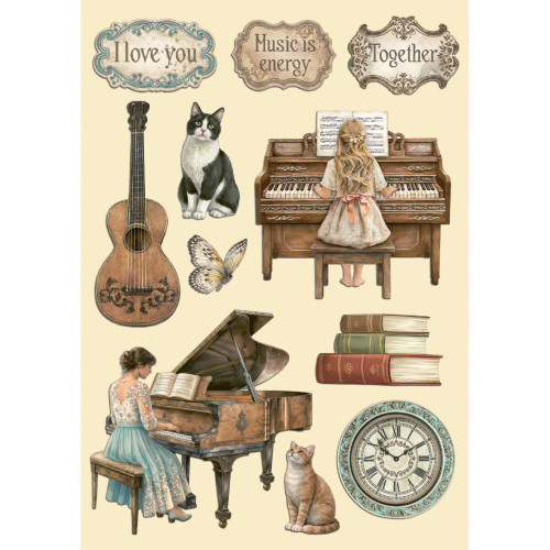Stamperia Wooden Shapes A5-Symphony - 5A003TD8-1HQ9P