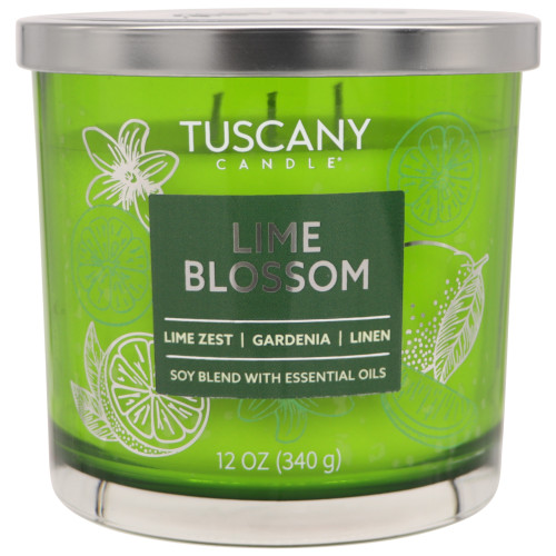 4 Pack - Tuscany Candle-Candle Wooden Wick 13oz-Lime Blossom - 5A003S1D-1HNQY - 644124756957