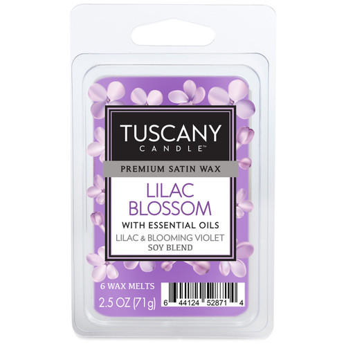 Tuscany Candle Premium Satin Wax 6-Cube Melt Bars 2.5oz-Lilac Blossom - 5A003S13-1HNYQ - 644124528714