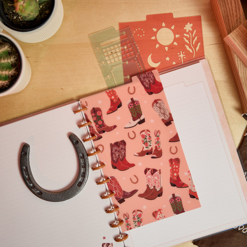 Happy Planner Classic Stencil Bookmarks 3/Pkg-Western Bloom - 5A003K64-1HFJR Happy Planner Classic Stencil Bookmarks 3/Pkg-Western Bloom - 5A003K64-1HFJR