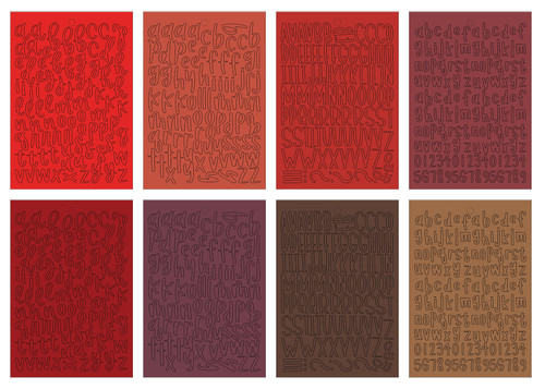 Echo Park Sticker Book-Red Alpha - 5A003W4Y-1HRR2