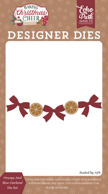 Echo Park Die Set-Orange And Bow Garland - 5A003VZ1-1HRHG - 810220751121