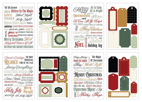 Echo Park Sticker Book-Vintage Christmas Phrases - 5A003W50-1HRR5