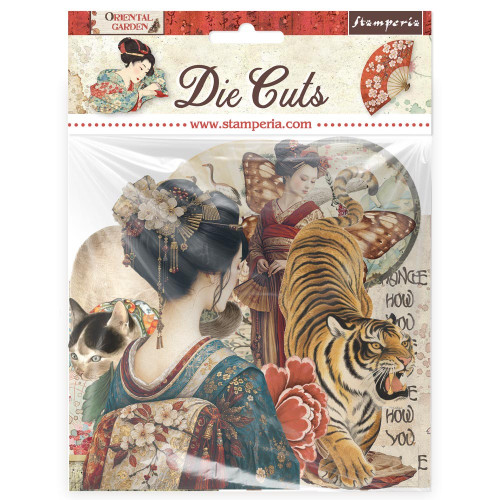 Stamperia Die cuts-Oriental Garden - 5A003TD9-1HQ9S - 5993110053682