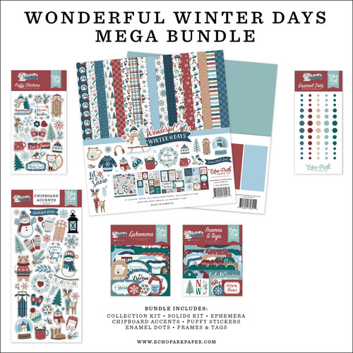 Echo Park Mega Bundle-Wonder Winter Days - 5A003W5Q-1HRS7 - 810220755655