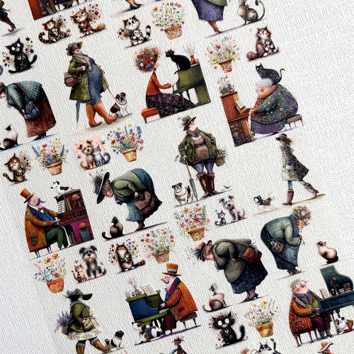 Torn Pape 3D Gloss PET Tape 6m-In Harmony with Animals - 5A003XNT-1HSLY