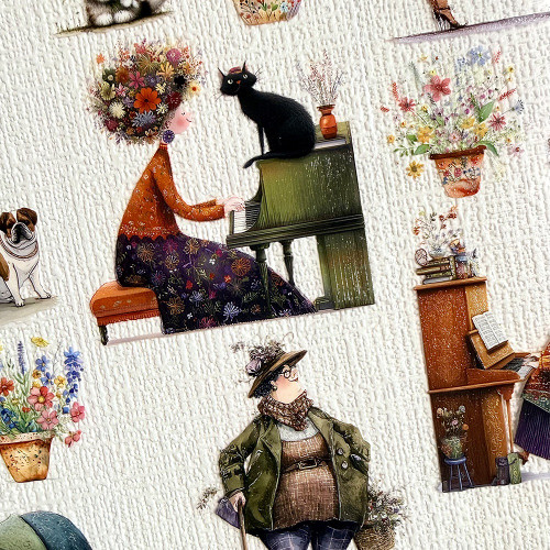 Torn Pape 3D Gloss PET Tape 6m-In Harmony with Animals - 5A003XNT-1HSLY