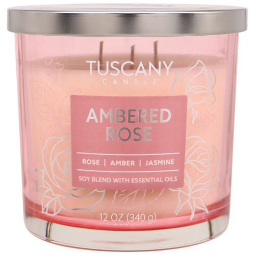 Tuscany Candle-Candle 3-Wick Painters Palette 12oz-Ambered Rose - 5A003S0P-1HNV9 - 644124756926