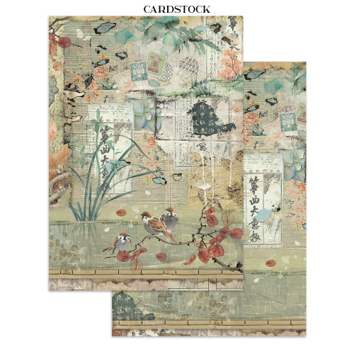 Stamperia Junk Journal Stickers, Cut-outs & Backgrounds-Oriental Garden - 5A003TDQ-1HQ9B