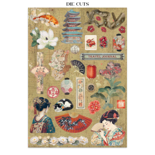 Stamperia Junk Journal Stickers, Cut-outs & Backgrounds-Oriental Garden - 5A003TDQ-1HQ9B