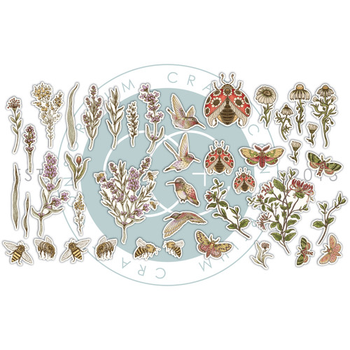 Craft Consortium Ephemera 42/Pkg-Vintage Summer - 5A003VG1-1HR99