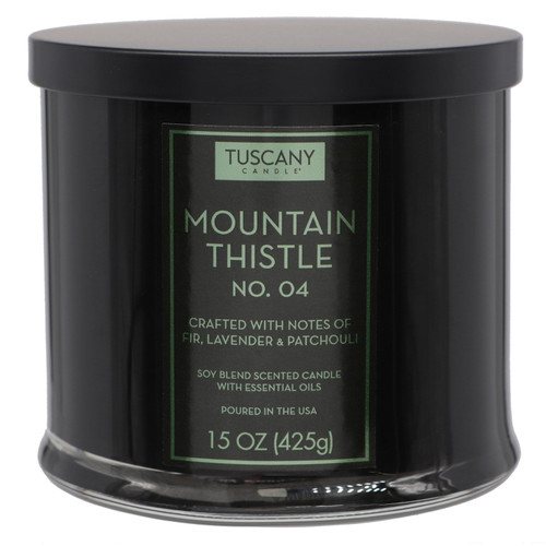 4 Pack - Tuscany Candle-Candle 3-Wick Homme & Heritage Black Jar 15oz-Mountain Thistle - 5A003S0B-1HNSZ - 644124700875