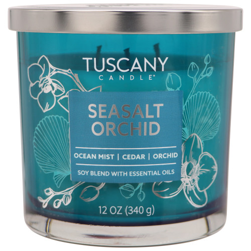 4 Pack - Tuscany Candle-Candle 3-Wick Painters Palette 12oz-Seasalt Orchid - 5A003S0P-1HNTC - 644124756940
