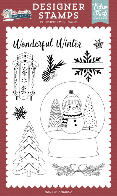 Echo Park Stamp Set-Wonderful Winter - 5A003W5G-1HRSJ - 810220755464