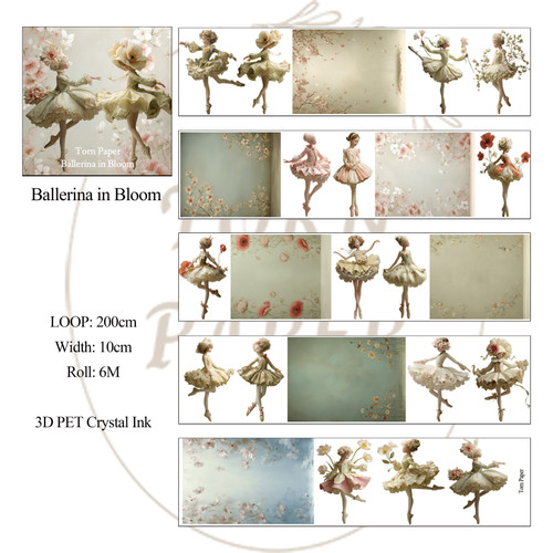 Torn Pape 3D Gloss PET Tape 6m-Ballerina in Bloom - 5A003XNF-1HSNL - 8800325562731