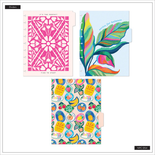 Happy Planner Deluxe Classic Disc Bound Notebook-Sunshine Splash - 5A003K62-1HFJM