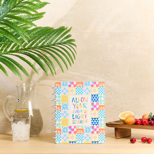 Happy Planner Deluxe Classic Disc Bound Notebook-Sunshine Splash - 5A003K62-1HFJM