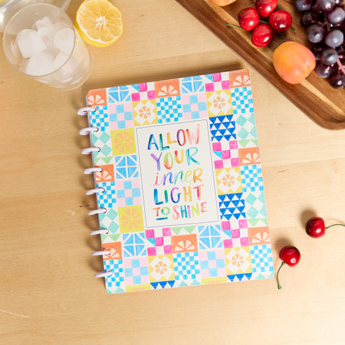 Happy Planner Deluxe Classic Disc Bound Notebook-Sunshine Splash - 5A003K62-1HFJM