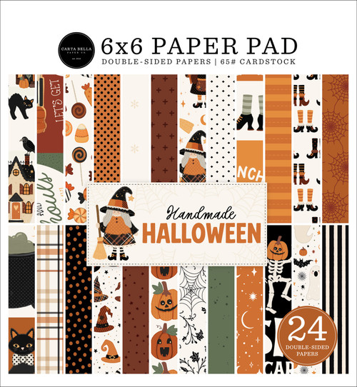 Carta Bella Double-Sided Paper Pad 6"X6"-Handmade Halloween - 5A003VVV-1HRB6 - 810220754320