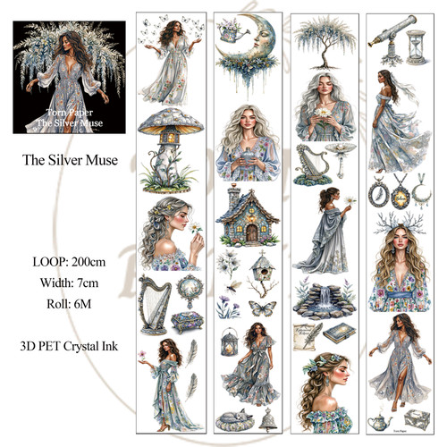 Torn Pape 3D Gloss PET Tape 6m-The Silver Muse - 5A003XN7-1HSNP - 8800325562465