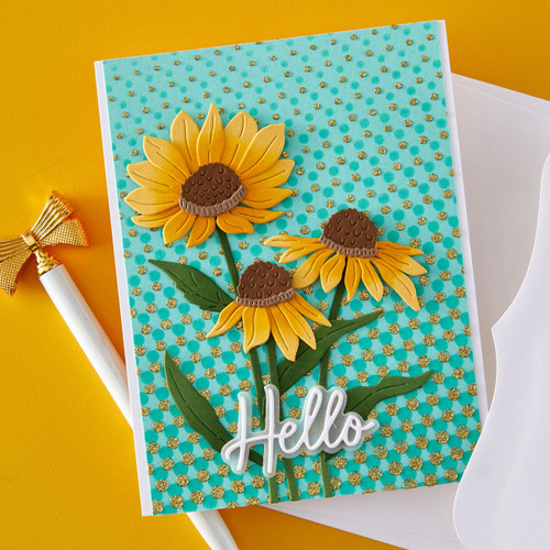 Spellbinders Etched Dies by Simon Hurley-Wild Coneflowers - 5A003XGH-1HSF6