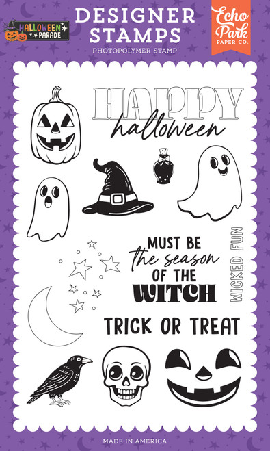Echo Park Stamp Set-Season of The Witch - 5A003VW1-1HRBX - 810220753897