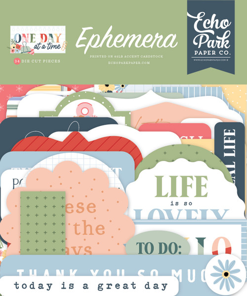Echo Park Ephemera-One Day At A Time - 5A003WCT-1HRZS - 810220753798