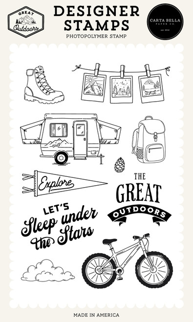 Carta Bella Stamp Set-Sleep Under The Stars Stamp Set - 5A003W8L-1HRWP - 810220755389