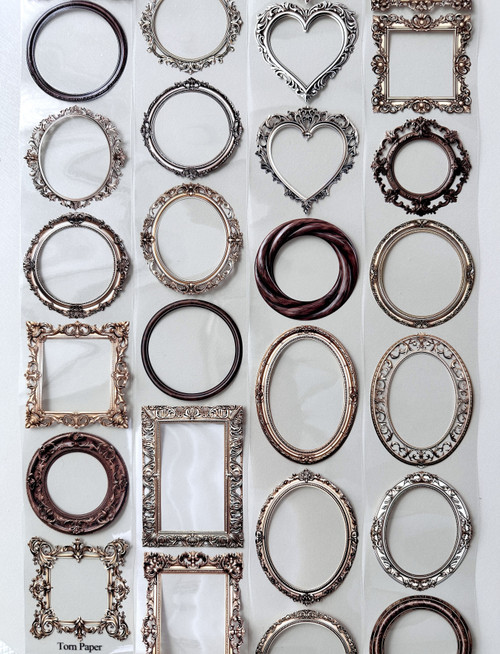 Torn Pape 3D Gloss PET Tape 6m-Beautiful Antique Frames - 5A003XLZ-1HSLQ Torn Pape 3D Gloss PET Tape 6m-Beautiful Antique Frames - 5A003XLZ-1HSLQ