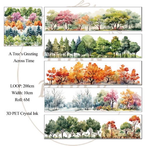 Torn Pape 3D Gloss PET Tape 6m-A Tree's Greeting Across Time - 5A003XM9-1HSMG - 8800325562441
