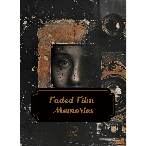 Torn Paper Scrapbooking A5 Size-Faded Film Memories - 5A003XM6-1HSPD - 8800325562878